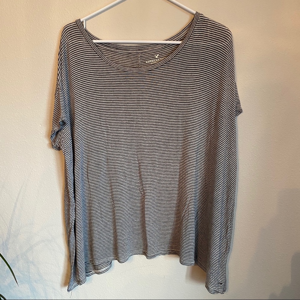 American Eagles Stripped Shirt Super Soft